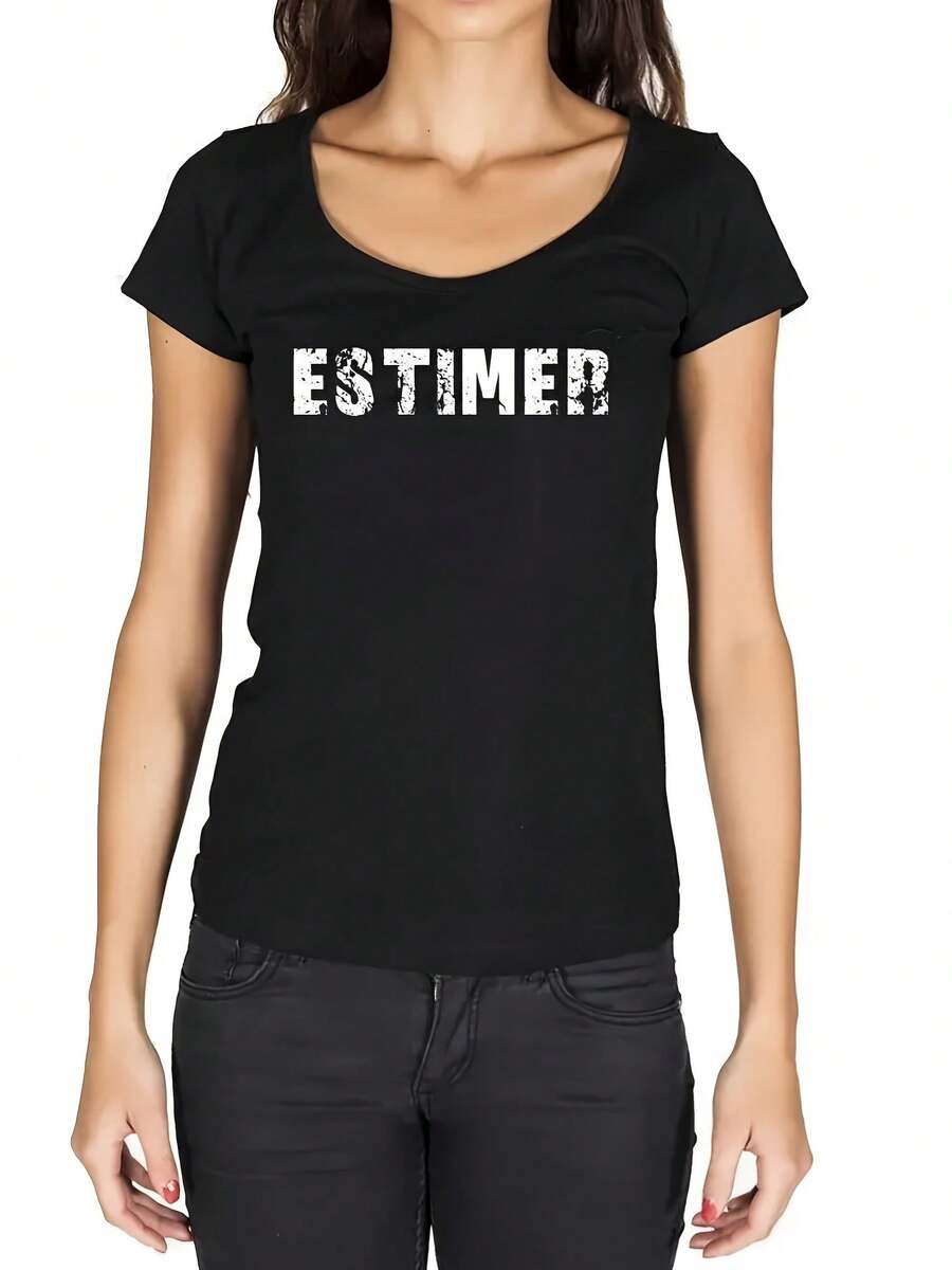 ULTRABASIC Women's Estimer Estimer T-Shirt Graphic -Responsible- - 款式 - 查看 1
