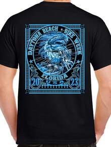 2023 Bike Week  Beach Native Stamp T-Shirt - 款式 - 查看 1