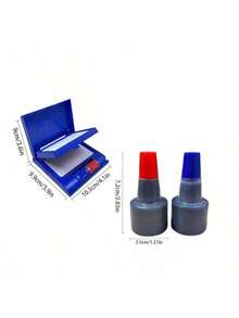Square Ink Pad, Quick-Drying Water-Based Ink, For Stamps, Stamp Pads, Suitable For Students, Teachers, Accountants, Financial Personnel, Stamping, Fingerprints, Back To School, Learning Supplies, Office Supplies - Multicolor - View 8
