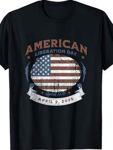 New! LIBERATION DAY American Liberation Day April 2nd 2025 T-Shirt - 款式 - 查看 1