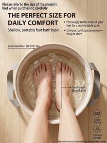 Portable Foot Bath Tub, Foldable Foot Soak Basin, Foot Bath Tub, 2 Sizes Suitable For Foot Care Home Spa. Thickened Insulated Fabric, Durable And Temperature-Locking Foot Care Tool - A - View 7