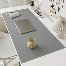 1pc Leather Desk Mat, Eye-Protection Desk Pad, Waterproof Wash-Free Tablecloth, Leather Dining Table Mat, Office Desk Pad, Student Study Desk Mat, Office Computer Desk Pad, Easy To Clean Durable Long Tablecloth, Suitable For Table, Office Desk, Study Desk, Gaming Table, Side Cabinet/Coffee Machine, Kitchen And Living Room Countertop Protection Mat - PU Leather Placemat - View 159