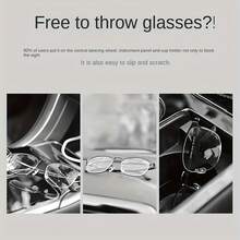 1pc Universal Car Sun Visor Glasses Holder, Durable Material Glasses Storage Box, With Buckle Fixation, Multi-Functional Car Interior Accessory - A - View 4