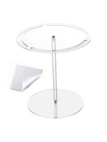 Vigour Summer Transparent Acrylic Eyewear Display Stand, Transparent Rotating Eyewear Storage Rack, High-Quality 360° Rotating Round Lift Rack, Desktop Fashion Glasses Display Stand, Desktop Eyewear Storage Organizer, Multi-Purpose Hanging Storage Organizer, Birthday Gift, Teacher's Day Gift, For Friends And Family - Multicolor - View 6