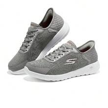 Skechers Sepatu Jalan Kasual Slip-On Bebas Genggam Seri GO WALK Pria - Dark Grey - View 5