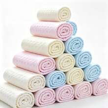 Toalhas de Rosto 6/12/24 Peças, Toalhas de Rosto Ultra Macias e Amigáveis à Pele Sensível, 10x10/10x19 Polegadas Pequenas/Grandes, Toalhas Reutilizáveis e Laváveis para Remover Maquiagem, Toalhas de Limpeza Facial Multicoloridas Fáceis de Enxaguar - Multicolorido - Visão 1