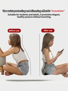 Ergonomic Posture Correction Cushion (Insert Only), Large Back Support Pad For Adult Chairs And Furniture, Helps Correct Posture, Relieves Lower Back Discomfort, Portable Lumbar Support Design - A - View 6