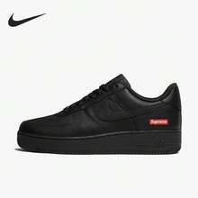 Nike * Air Force 1 Box Logo Fashion Low-Top Sneakers Unisex Black CU9225-001 - CU9225-001 - View 1