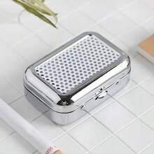 Vintage Carved Embossed Metal Portable Ashtray With Keychain, Can Be Hung On Backpack, Sealed Leak-Proof Odorless Pocket Mini Ashtray, Smooth Flip Lid Durable Container, Suitable For Car, Camping, Outdoor Travel, Daily Use, 4 Pattern Options - Amber - View 16