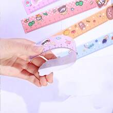 5/10pcs Random Color Cartoon Bookmark Soft Ruler, Student Learning Drawing Measurement Tool, Creative Holiday Gift, Back To School/Halloween/Christmas Essential - Multiple Styles - View 7