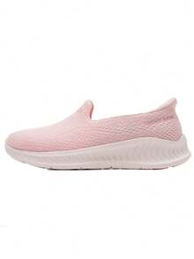 Skechers Women's Slip-Ins Lightweight Cushioned Hands-Free Breathable Mesh Walking Shoes - Pink - View 1