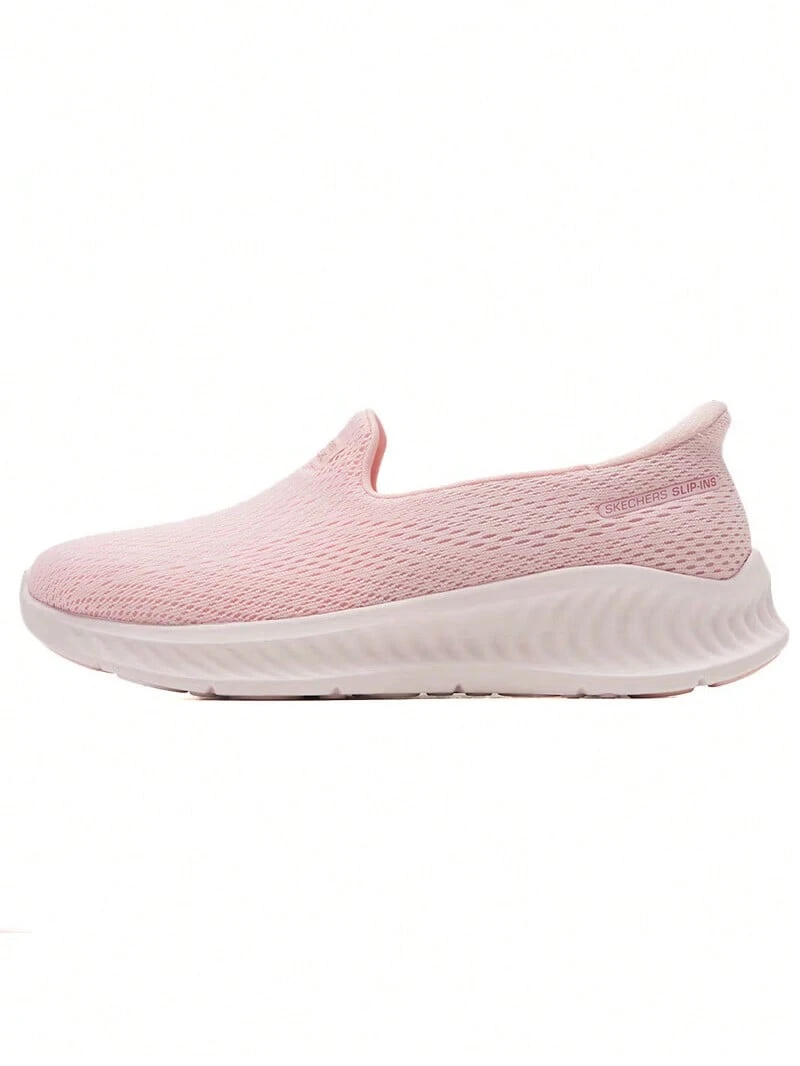 Skechers Women's Slip-Ins Lightweight Cushioned Hands-Free Breathable Mesh Walking Shoes - Pink - View 1