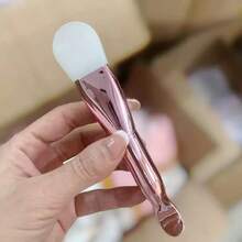 2pcs/1pc Mask Brush Set, Dual-Head Soft Silicone And Bristle Mask Brush, Includes Scraper, Silicone And Brush Head, Mud Mask Brush, Beauty Mask Application Tool - Multicolor - View 11