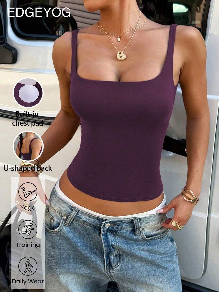 Women Tank Tops & Camis - 紫羅蘭色 - 查看 1