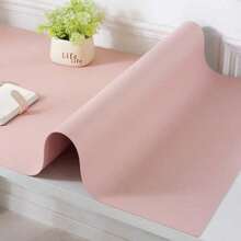 1pc Leather Desk Mat, Eye-Protection Desk Pad, Waterproof Wash-Free Tablecloth, Leather Dining Table Mat, Office Desk Pad, Student Study Desk Mat, Office Computer Desk Pad, Easy To Clean Durable Long Tablecloth, Suitable For Table, Office Desk, Study Desk, Gaming Table, Side Cabinet/Coffee Machine, Kitchen And Living Room Countertop Protection Mat - PU Leather Placemat - View 157