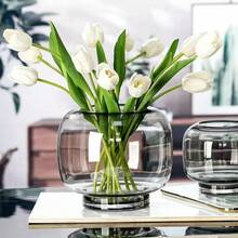 2D Acrylic Flat Transparent Vase For Fresh Flowers, Home Decor Ornament For Living Room And Bedroom, Holiday Decoration, Gift For Friends - 1PC - View 5