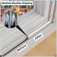 1pc 3 Meters X 2cm High Density Wedge-Shaped Self-Adhesive Door And Window Sealing Strip, Windproof Sealing Strip, Door Gap Filler, Soundproof Foam Sealing Strip, For Winter Warmth - A - View 1