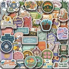 58pcs Funny Retirement Aesthetic Sticker Set - Vinyl Stickers Suitable For Laptop, Water Bottle, Phone, Guitar - Multicolor - View 8