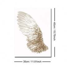 1/2pcs Framed/Unframed Minimalist Angel Wings Neutral Color Canvas Poster, Spiritual Wings Wall Art Decor For Dorm, Hallway, Living Room Modern Home Decoration - A - View 15