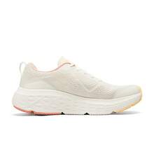 Skechers Women's MAX CUSHIONING Breathable Mesh Thick Sole Lightweight Cushioned Running Shoes - White Pink - View 3