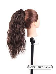 Wavy Drawstring Ponytail Wig, Natural Curly Ponytail, Easy-To-Install Everyday Party/Date Hair Accessory, Halloween - Multicolor - View 3