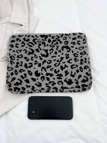 Laptop Case Solid Color Minimalist Luxury Multi-Size Laptop Tablet Storage Bag Computer Bag - Grey - View 4