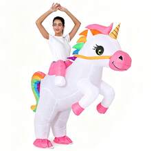 Inflatable Unicorn Costume Adult Rainbow Costumes For Wommen Men Adult Carnival Mascot Purim Cosplay - Unicorn - View 4