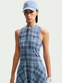 Nike Women's AS W NK DF FF NOV Polo Dress Sleeveless Dress IO0354-486 - Dusty Blue - View 3