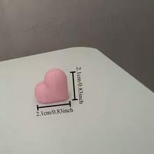 1/10/20pcs Pink Soft Heart-Shaped Desktop Photo Card Holder, Multi-Heart Combination Base, Stable Non-Slip Desktop Photo Postcard Greeting Card Display Stand, Bedroom Office Desktop Soft Decor Ornament - Pink Heart - View 11