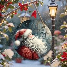 Exquisite Vintage Wooden Christmas Hanging Signs With Santa, Cow, Snowman, Suitable For Entryway, Hallway, Wall Decor, Home Christmas Decoration, Great Gift Idea, 2D Flat - Hanging Ornament - View 11