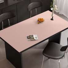 1pc Leather Desk Mat, Eye-Protection Desk Pad, Waterproof Wash-Free Tablecloth, Leather Dining Table Mat, Office Desk Pad, Student Study Desk Mat, Office Computer Desk Pad, Easy To Clean Durable Long Tablecloth, Suitable For Table, Office Desk, Study Desk, Gaming Table, Side Cabinet/Coffee Machine, Kitchen And Living Room Countertop Protection Mat - PU Leather Placemat - View 78