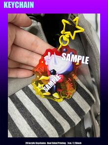 Game , Spamton, Tenna, Kris, Susie, Ralse, Berdly, Del-Turne, DELTARUN-Chapter5, 2D Flat Double-Sided Cartoon Character Pendant, Anime Game Merchandise - Partially Translucent - View 10