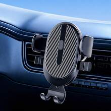 1pc Car Phone Holder, ABS Multi-Function Car Air Vent Phone Holder, Black, Universal Car Air Vent Phone Holder Compatible With Multiple Phone Models - Multicolor - View 12