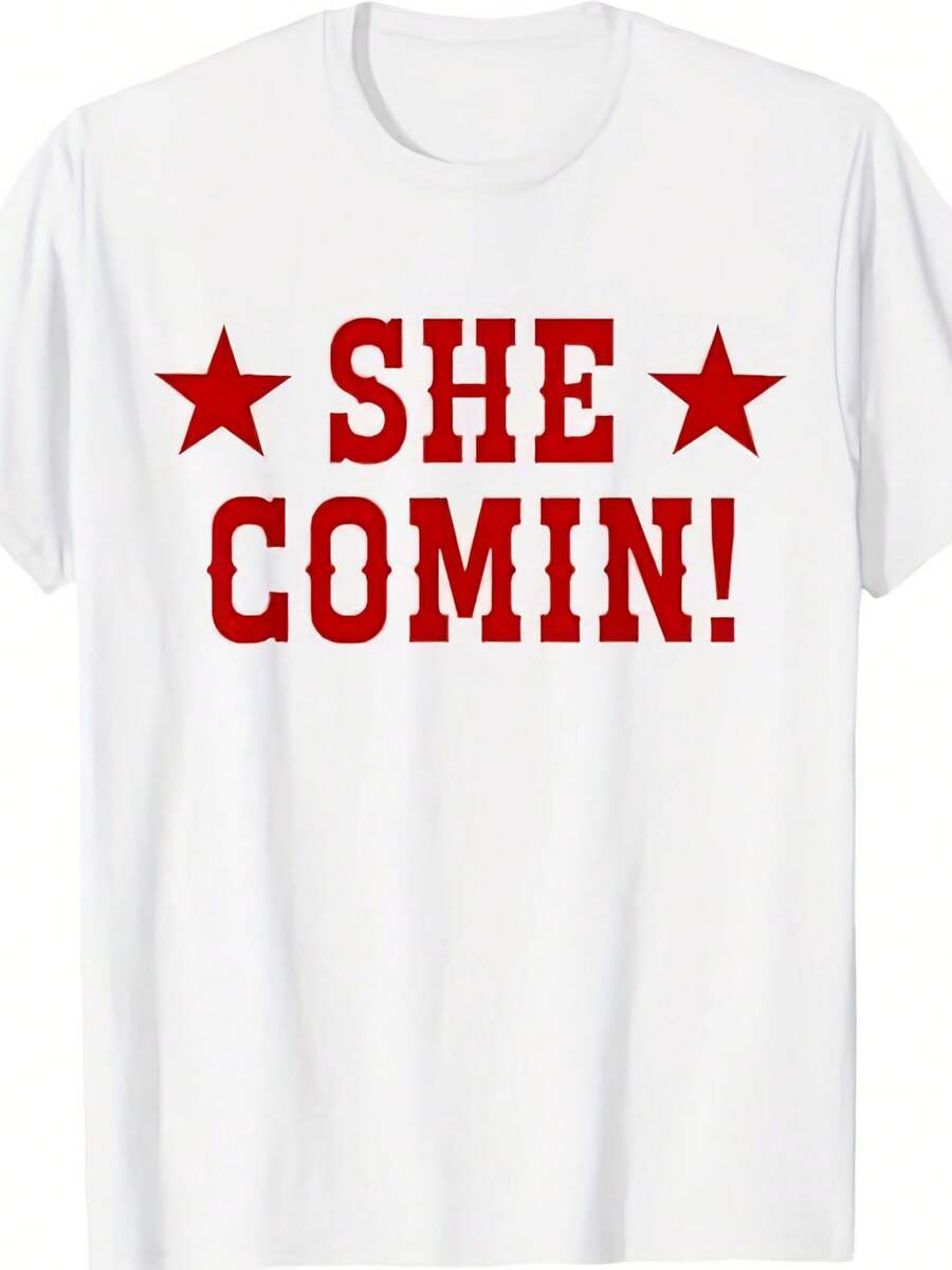 Cowboy Concert Country Western Cowgirl - She Comin! T-Shirt - Style - View 1