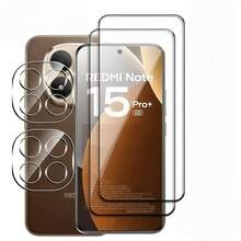 2+2pcs Set Compatible With Xiaomi Note15 Pro+/Note15 Pro/Note15/Note14 Pro+/Note14 Pro/Note14/Note13 Pro+ High Definition Curved Ultra Clear Screen Protector Film Camera Lens Protector Film Anti-Fall Anti-Scratch Phone Film Tempered Glass + Lens Film Phone Screen Protector - Clear - View 23