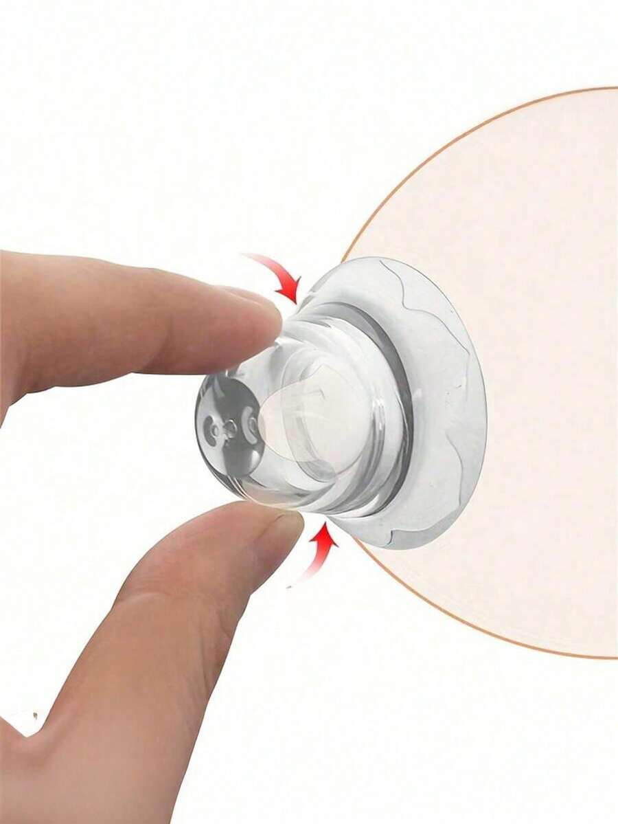 2/1pc Soft Silicone Corrector, Suitable For Flat Or Inverted, Physical Suction Enhancement, Suitable For Women, Comfortable Day And Night Wear, Invisible Beauty Tool, Comes With Storage Box, Reusable Elastic Suction Device, Boost Confidence, Suitable For Daily Personal Care - Multicolor - View 1