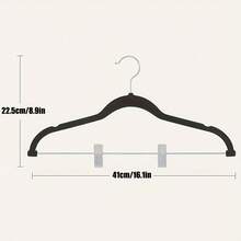 5/10pcs Space-Saving Velvet Pants Hangers, Adjustable Clips, Non-Slip Skirt Hangers, Christmas, Christmas Gift, Designed For Slim Space-Saving, Perfect For Shirts, Skirts And Coats - Home Storage Essential - Multicolor - View 3