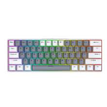T-WOLF 61-Key Mechanical Keyboard With Red Switches, 21-Key Anti-Ghosting Numpad, Customizable Black & White Dual-Tone Keyboard And Mouse Set, 6-Button Wired Illuminated Mouse - View 13