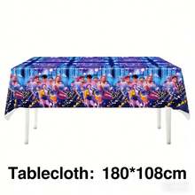 KPop Demon Hunters K-Pop Demon Huntresses Tablecloths,  Table Covers Printed With  Patterns, Waterproof And Durable Rectangular Design. Suitable For Dormitory Room Decor, Live Streaming Background, Outdoor Picnic, Birthday Party, Fan Gathering And Daily Use, As Fan Collection Souvenir, Graduation Gift And Party Decoration. - Multi-color - View 1