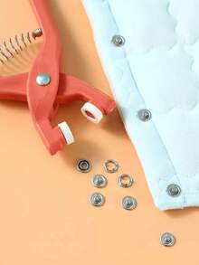200 Sets Metal Snap Fastener Set, Sewing Metal Snap Fastener Set, Includes Hand Press Tool And Storage Box, Suitable For DIY Crafts, Clothing, Hats, Bags - Multiple Styles - View 5