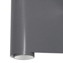 50CM Width 4D Carbon Fiber Gray Car Vinyl Wrap Film Auto Body Motorcycle Car Interior Exterior Sticker Self Adhesive DIY Film - Carbon Fiber Texture Film - View 11