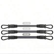 Fitness Cable Machine Attachments Kit 10Pcs , Tricep Rope, Exercise Handles, Ankle Cuffs, Door Anchor, Carabiner Clips For Gym Training - A - View 9