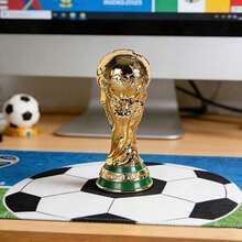 FIFA 世界盃獎盃，適用於加拿大、墨西哥、美國活動 - 樹脂足球獎盃，附標誌性獎盃與獎盃人物，球迷收藏展示，生日派對裝飾，辦公室展示禮品 - 查看 4