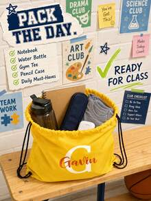 1 buah Tas Ransel Serut dengan Inisial Nama yang Dipersonalisasi, Tas Serut Nama yang Dapat Disesuaikan Berbagai Warna, Tas Ransel Serut untuk Kembali ke Sekolah dengan Inisial Nama yang Dipersonalisasi, Tas Renang, Tas Olahraga, Tas Kegiatan Ekstrakurikuler, Olahraga Tim, Perjalanan Sekolah, Tas Hadiah Pesta, Hadiah Natal - MultiWarna - View 5