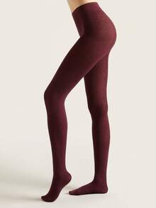 1/5 Pairs Plus Size Velvet High Elasticity Pantyhose, Sexy Fashion Elegant Warm Style, Suitable For Daily Wear, Dating, Spring, Autumn, Winter, Commuting - Multicolor - View 9