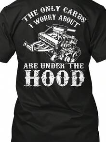 Muscle Car Fanatics Under The Hood Size Premium T-Shirt M-2XL - 款式 - 查看 1