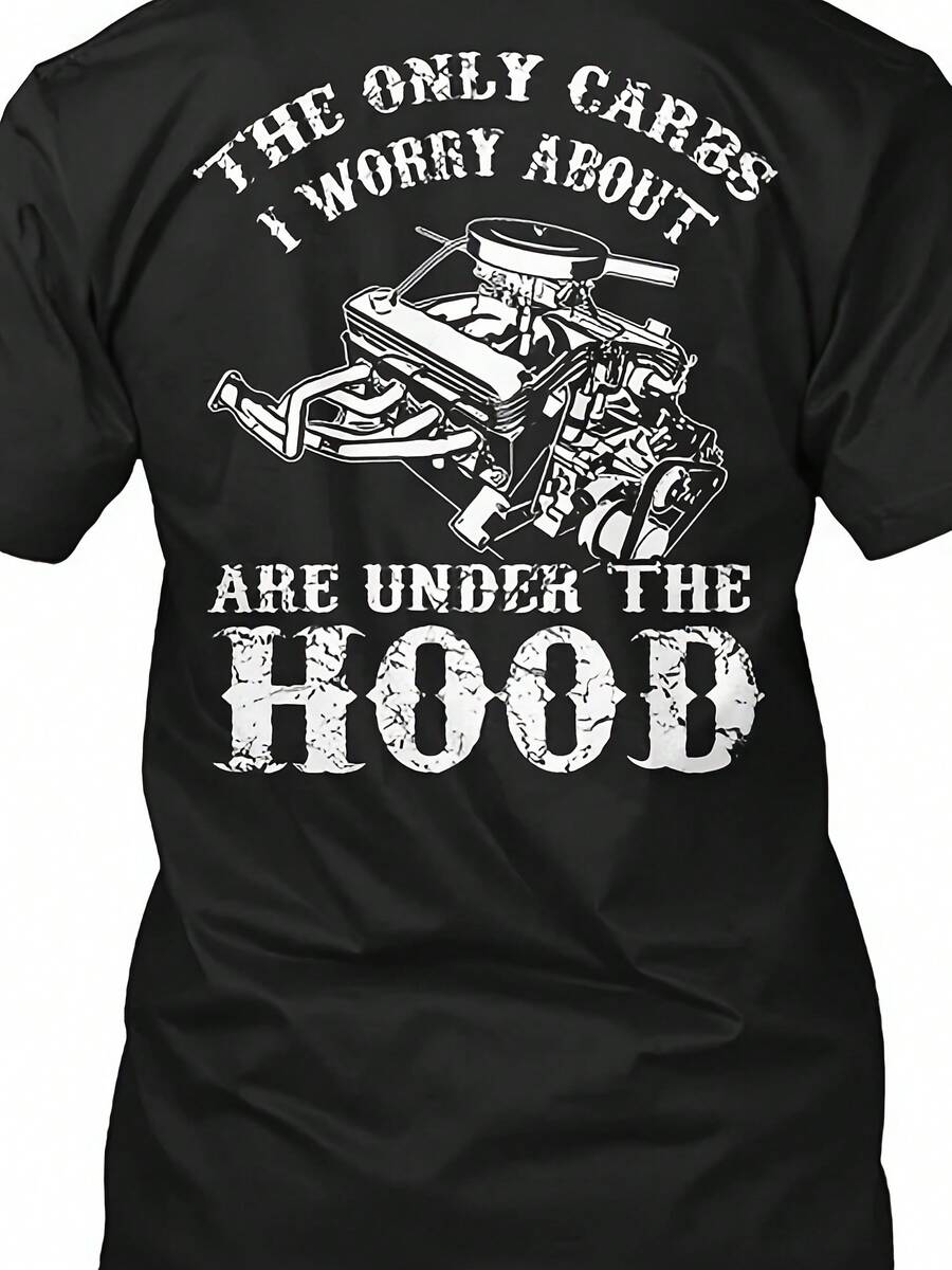 Muscle Car Fanatics Under The Hood Size Premium T-Shirt M-2XL - 款式 - 查看 1