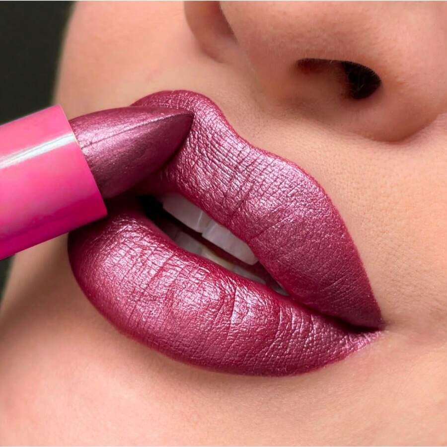 Mahav Long-Wear 24h High Pigment Lipstick - Professional Finish And Long-Lasting Lipsticks - Malva Shine - View 1