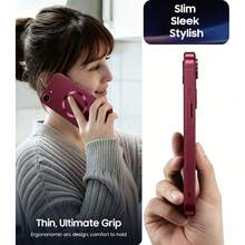 For Magnetic Wireless Charge Phone Case Compatible With Iphone 17 Pro Max 16 15 14 13 12 11 Pro Plus 17e Case Camera Back Cover - Cherry Red - View 4