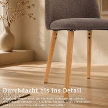 Goeurvant Modern Ergonomic Dining Chair With Curved Backrest - Set Of 2 / Set Of 4 / Set Of 6 - Mocha Brown - View 5